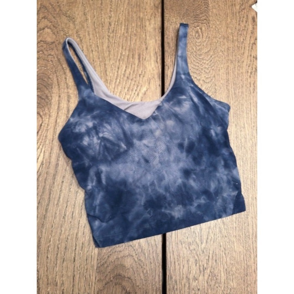 Lululemon Align Tank Top Diamond Dye Lunar Rock True Navy Size 4‎